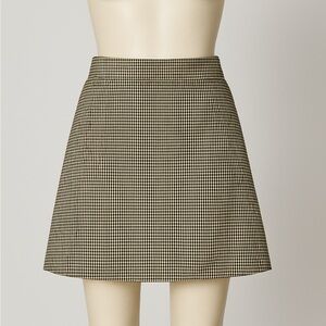 American Eagle Outfitters medium green/brown/tan mini skirt